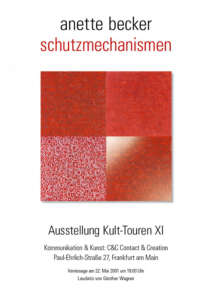 Plakat der Ausstellung / 2001